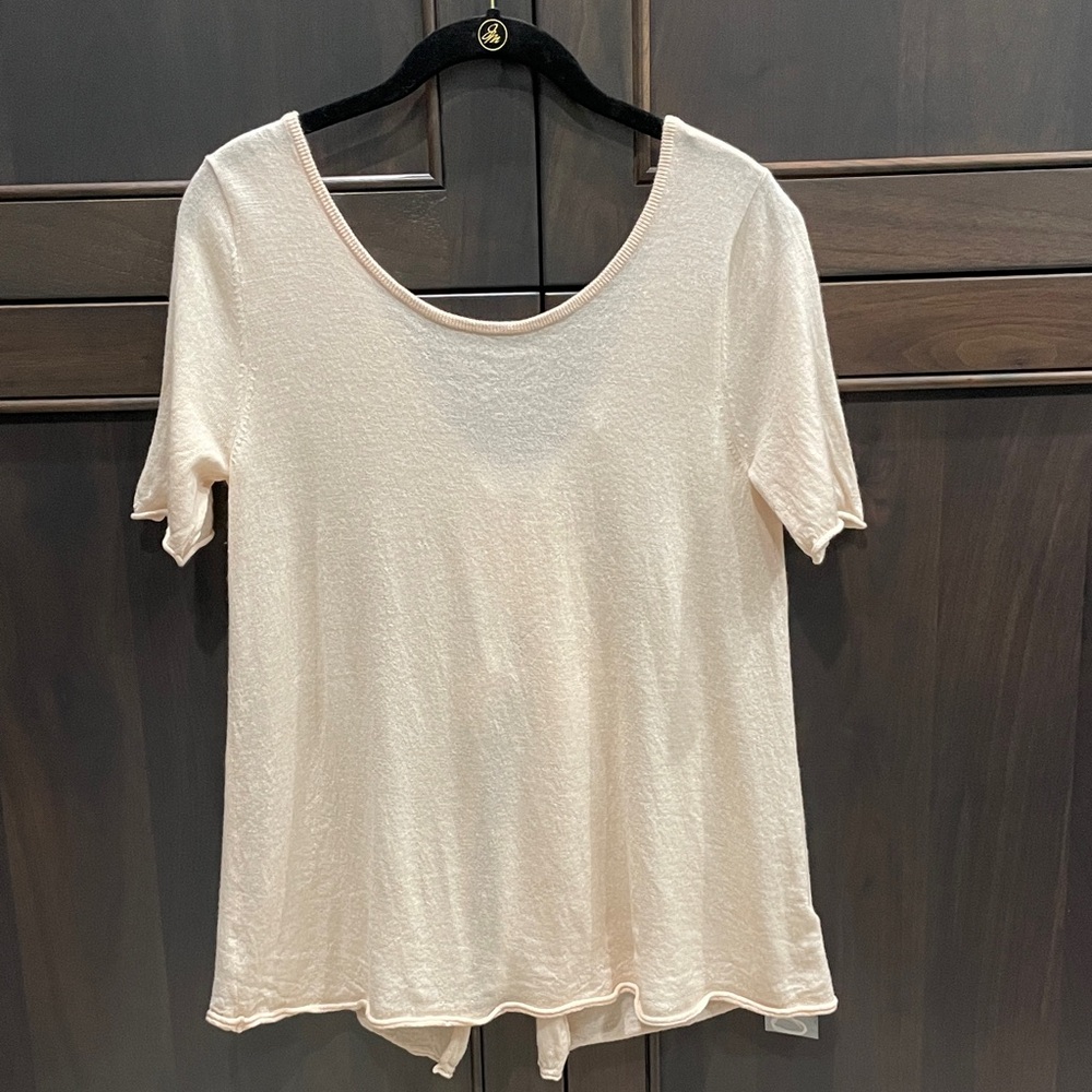 Club Monaco Tie Back Lightweight Sweater 100% Wool